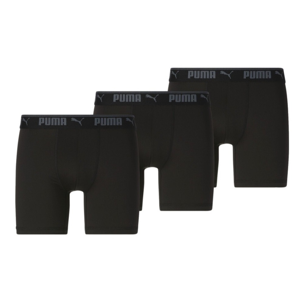 Puma Performance Training Fit Boxer‎ Brief 3 Pack Black Men's Size XL 40-42